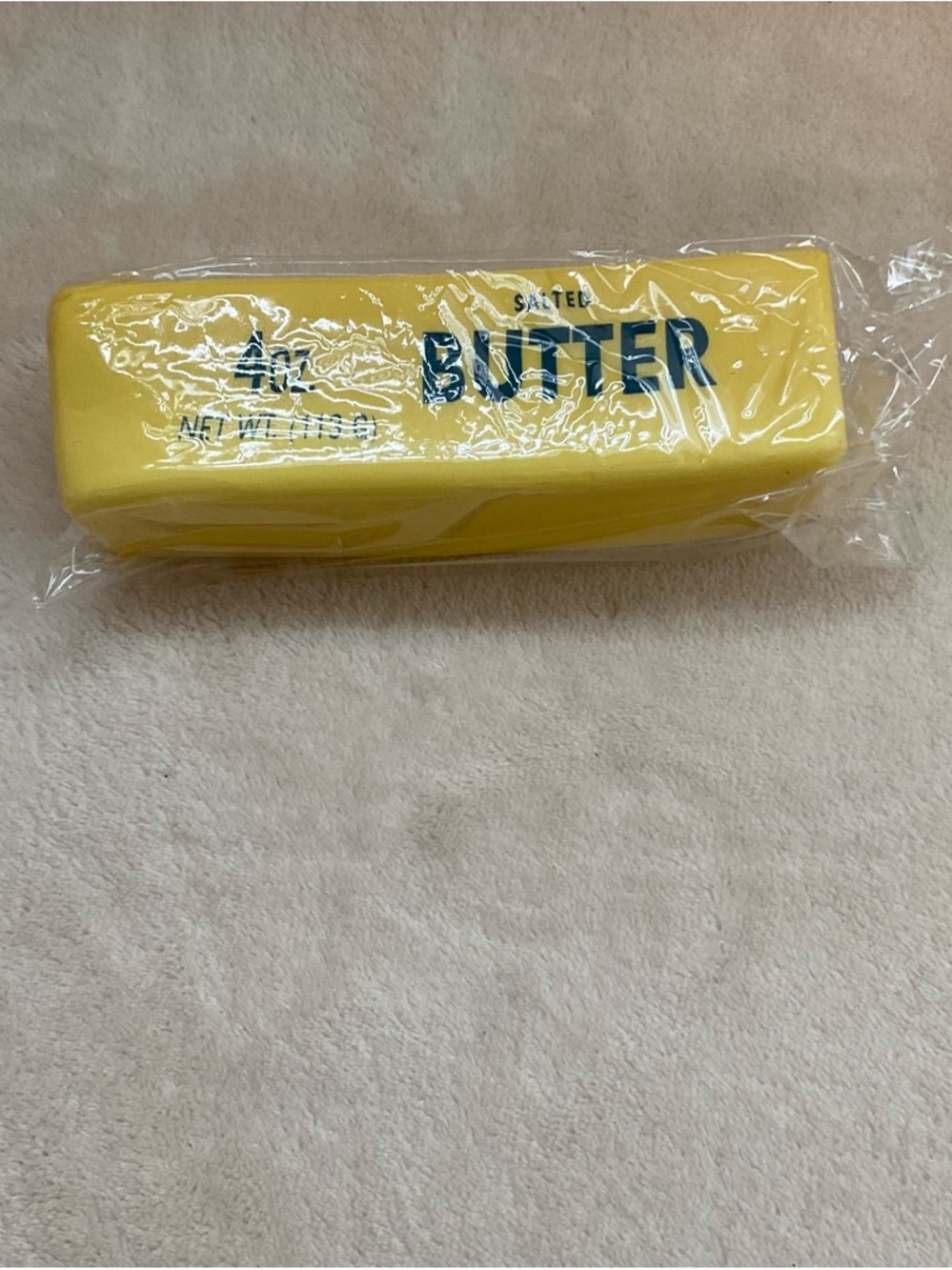 Squeeze Yellow Butter Stick Squeeze Toy